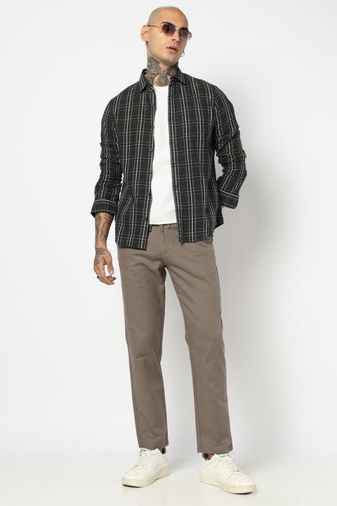 GREEN TARTAN CHECKERED SHIRT