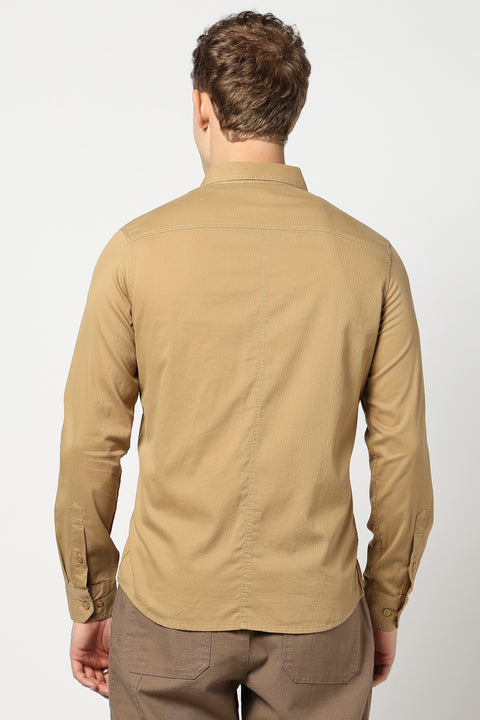 Light Khakhi Double Pocket Utility Shirt