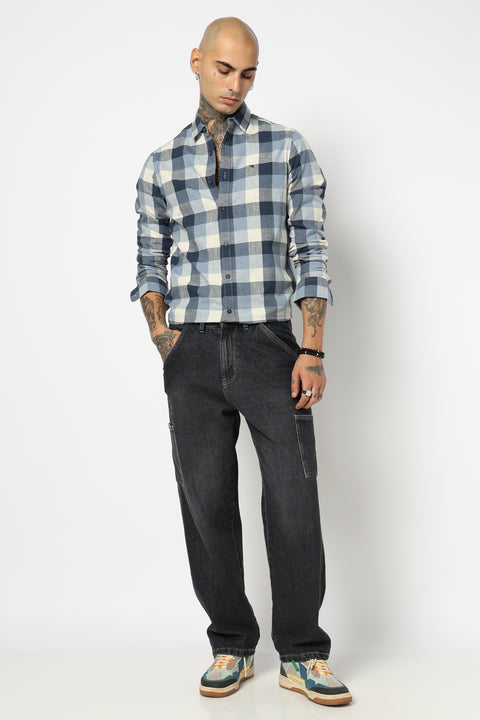BLUE BUFFALO CHECKERED TAILORED FIT SHIRT