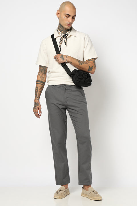 DARK GREY TRAVELLER FIT TROUSER