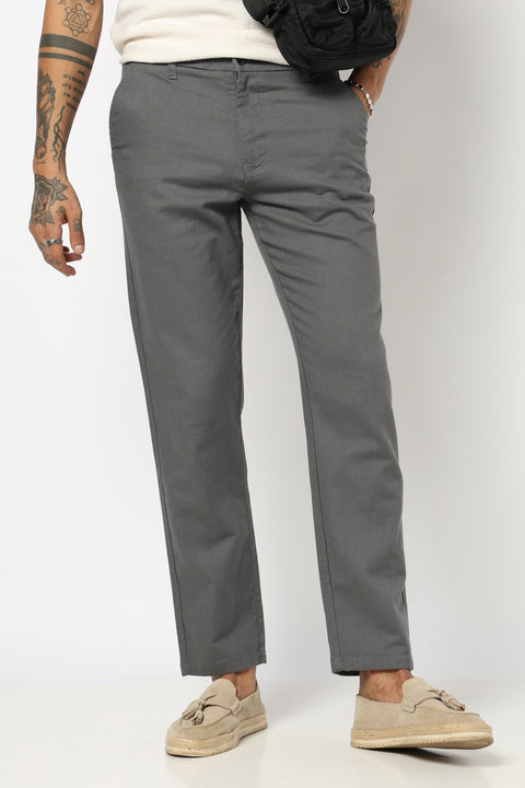 DARK GREY TRAVELLER FIT TROUSER