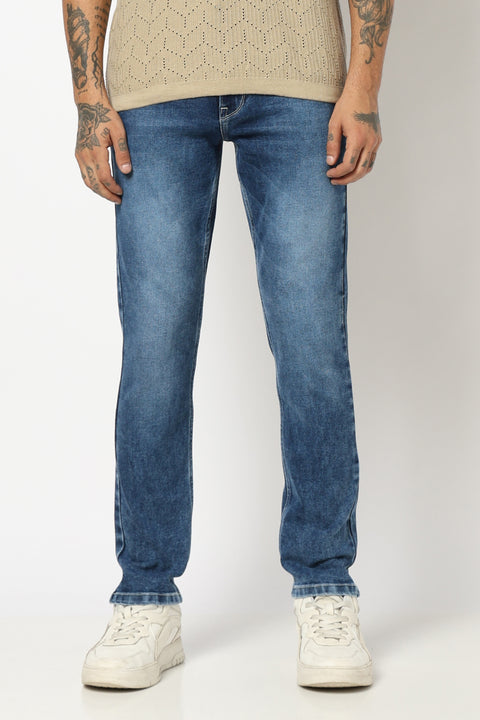 MID BLUE MENS SLIM DENIM