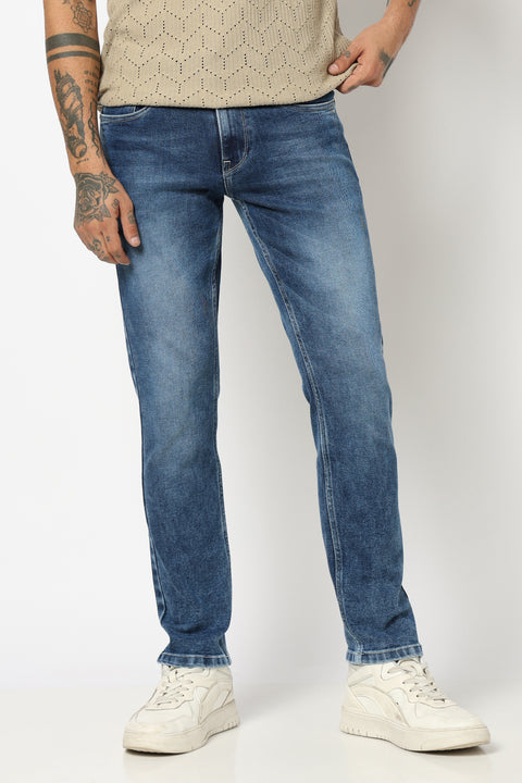 MID BLUE MENS SLIM DENIM