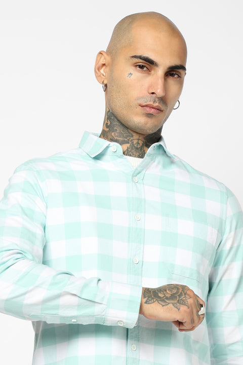 BUFFALO CHECKERED COTTON SHIRT