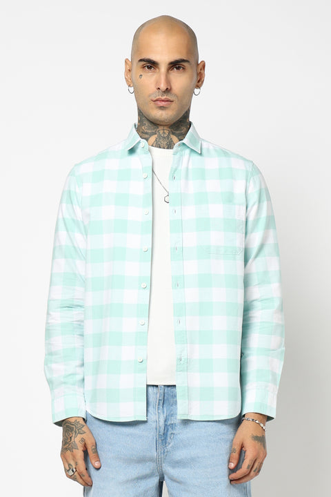 BUFFALO CHECKERED COTTON SHIRT