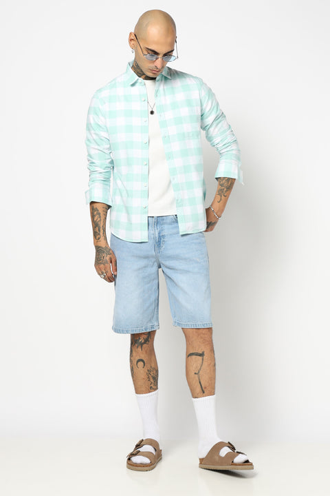BUFFALO CHECKERED COTTON SHIRT
