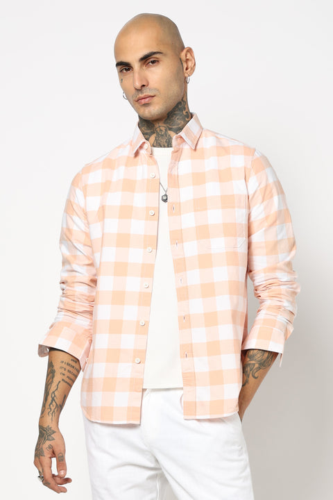 BUFFALO CHECKERED COTTON SHIRT