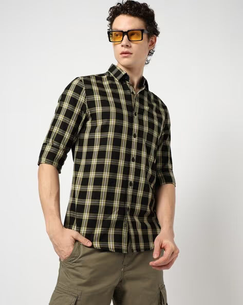 BLUE BUDDHA BLACK MENS SHIRT