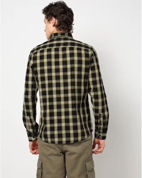 BLUE BUDDHA BLACK MENS SHIRT