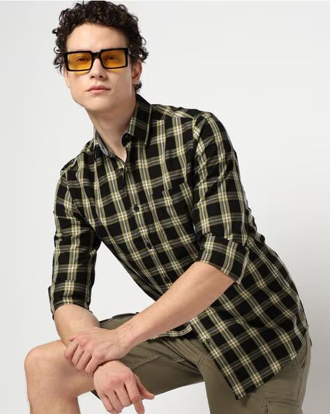 BLUE BUDDHA BLACK MENS SHIRT