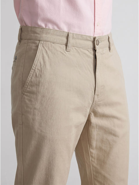 Relaxed Fit Linen Plain Trousers