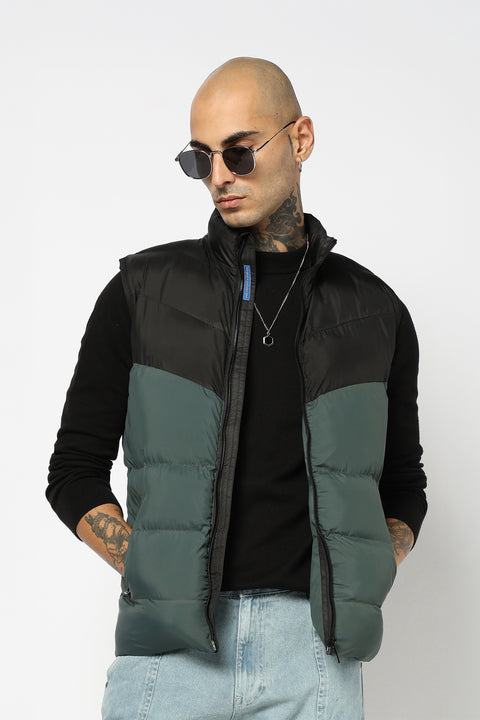 BLACK PUFFER GILET