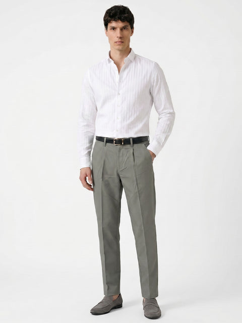 Plain Dobby Slim Fit Trouser