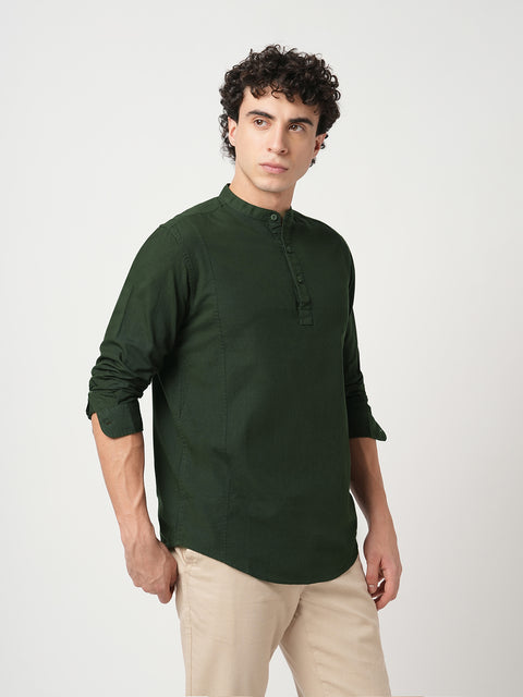 Cotton Mandarin Collar Kurta