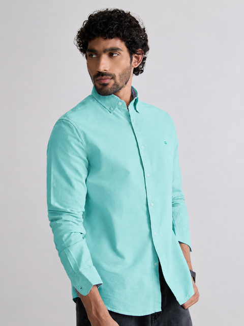 Plain Tailored Fit Oxford Shirt