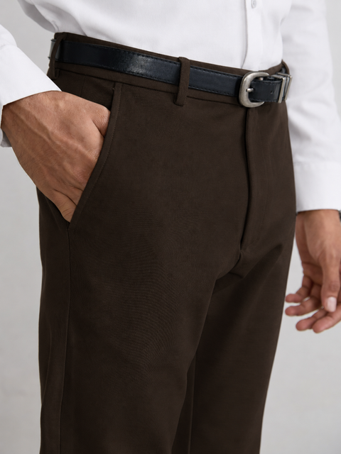 Slim Fit Cotton Blend Trouser