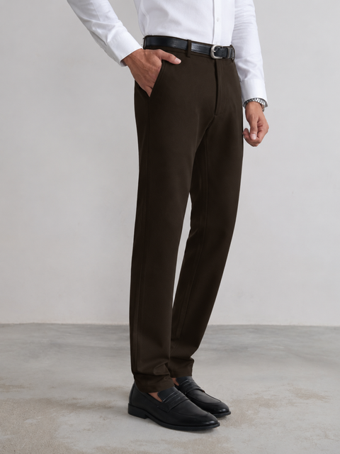 Slim Fit Cotton Blend Trouser