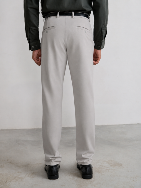 Regular Fit Cotton Blend Trouser