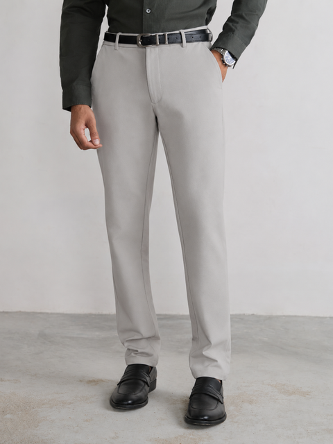 Regular Fit Cotton Blend Trouser