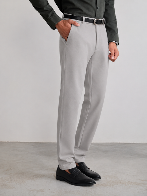Regular Fit Cotton Blend Trouser