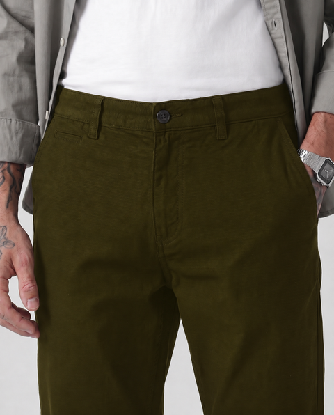 Slim Fit Dobby Trouser