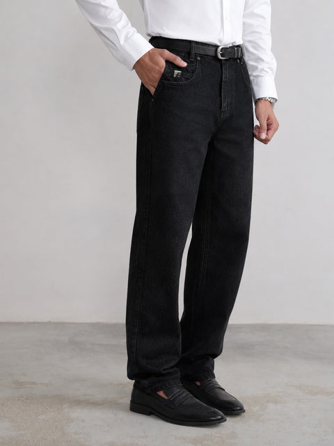 Loose Fit Rigid Denim Jeans