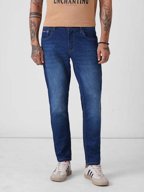 KNITTED ANKLE FIT JEANS