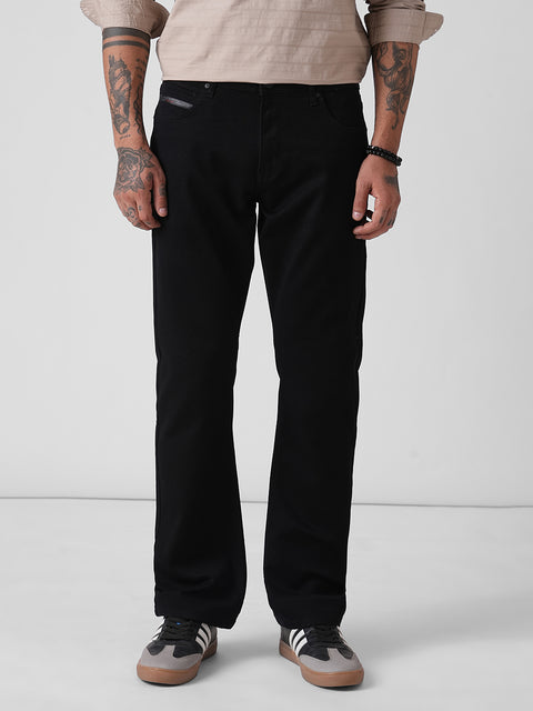 KNITTED STRAIGHT FIT JEANS