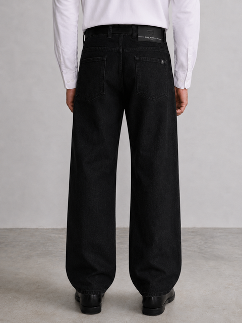 Relaxed Fit Rigid Denim Jeans