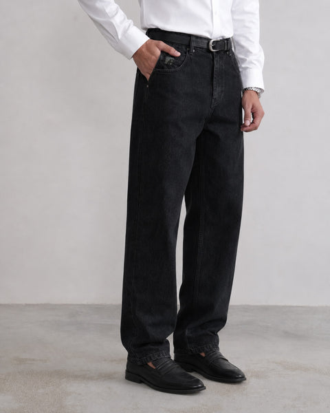 Relaxed Fit Rigid Denim Jeans