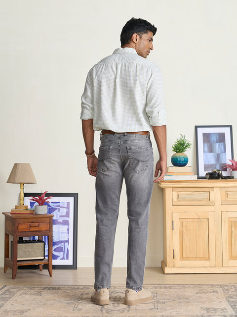 Rigid Solid Relaxed Fit Jeans