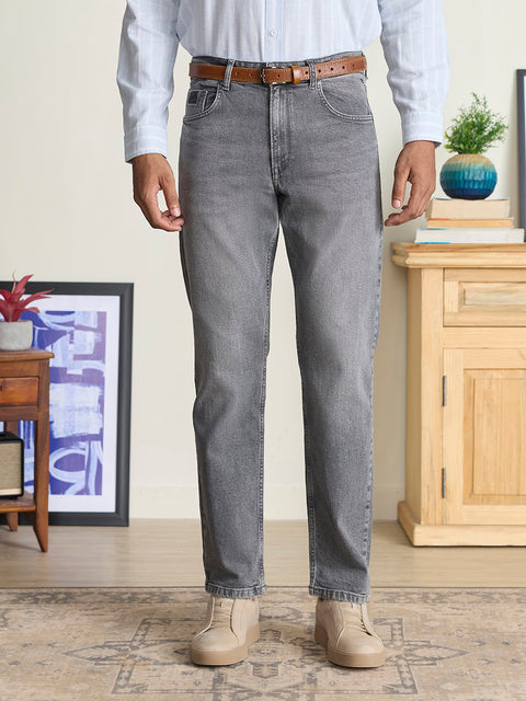 Rigid Solid Relaxed Fit Jeans