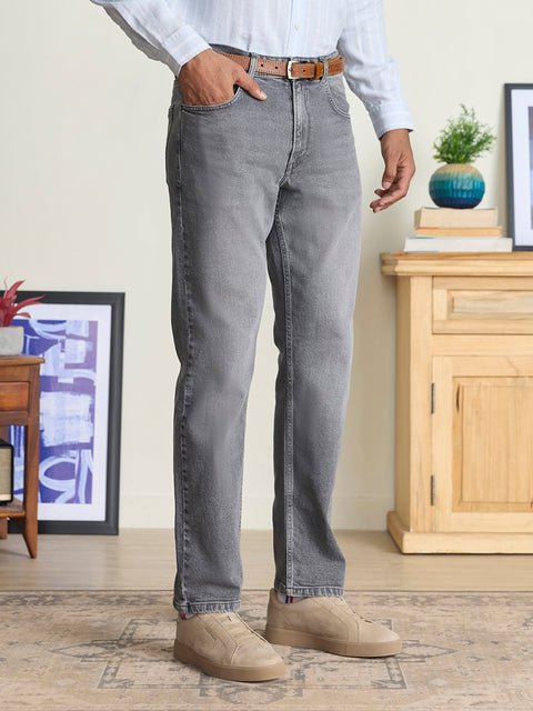 Rigid Solid Relaxed Fit Jeans