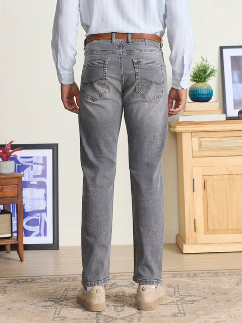 Rigid Solid Relaxed Fit Jeans