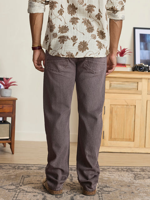 Rigid Solid Relaxed Fit Jeans