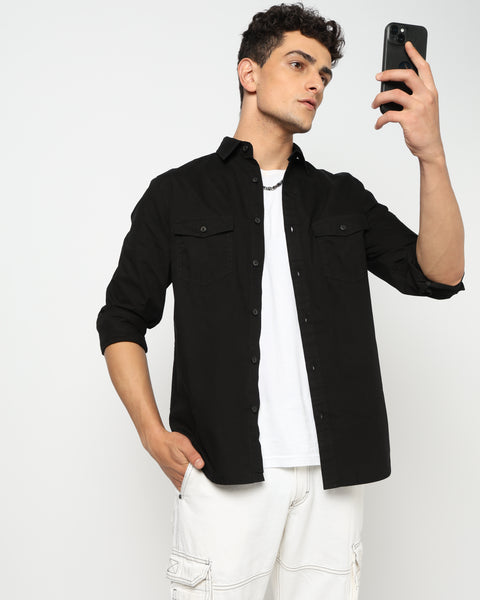 VARON Black Utility Shirt