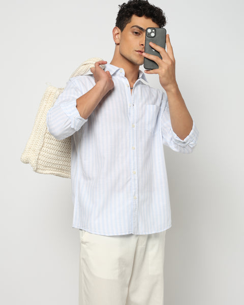 OREN Light Blue Striped Shirt