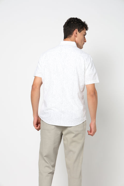 ZAREK Pink Floral Shirt