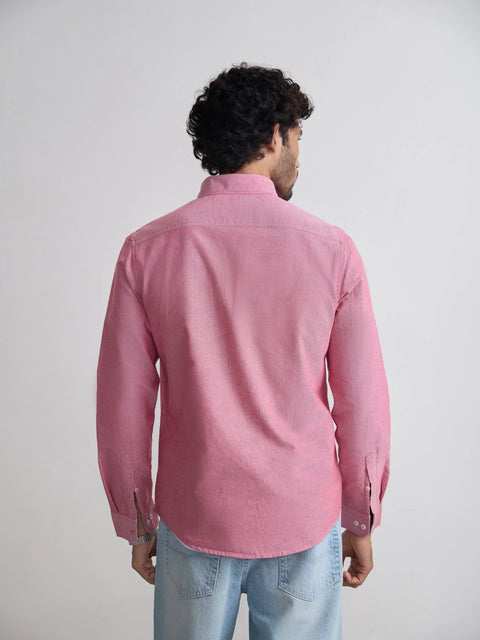 Plain Tailored Fit Oxford Shirt