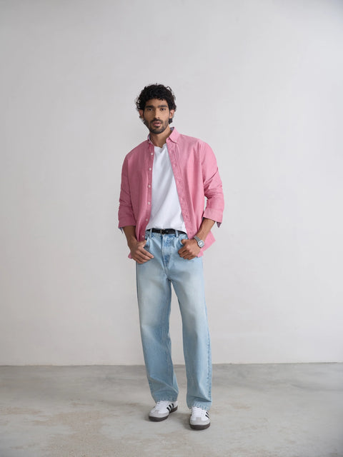 Plain Tailored Fit Oxford Shirt