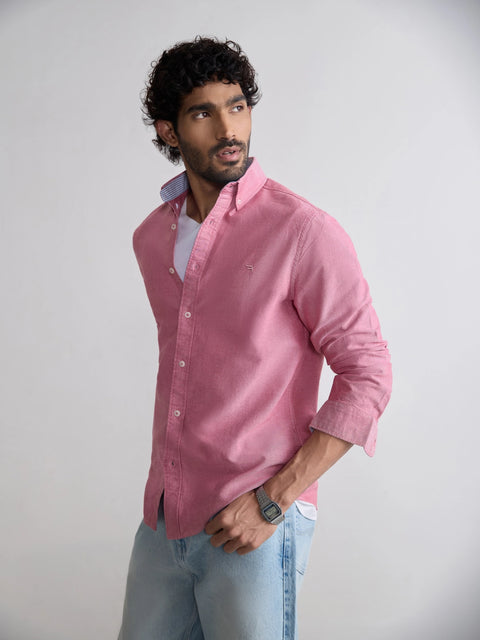 Plain Tailored Fit Oxford Shirt