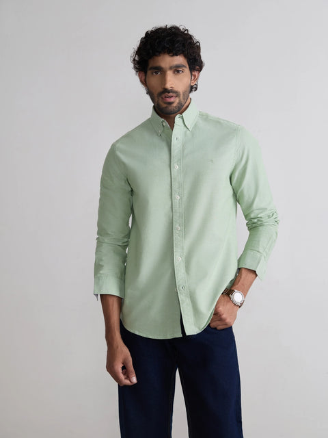 Plain Tailored Fit Oxford Shirt