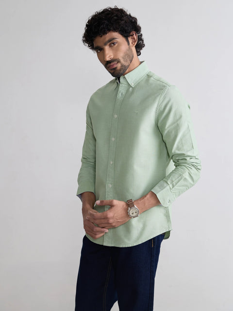 Plain Tailored Fit Oxford Shirt
