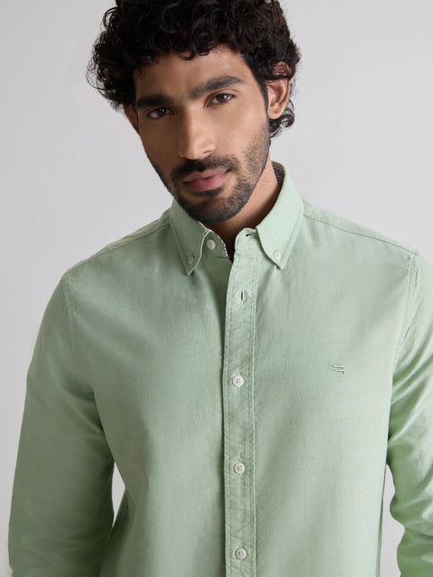 Plain Tailored Fit Oxford Shirt