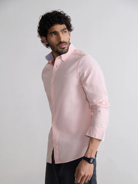Plain Tailored Fit Oxford Shirt