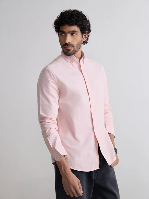Plain Tailored Fit Oxford Shirt