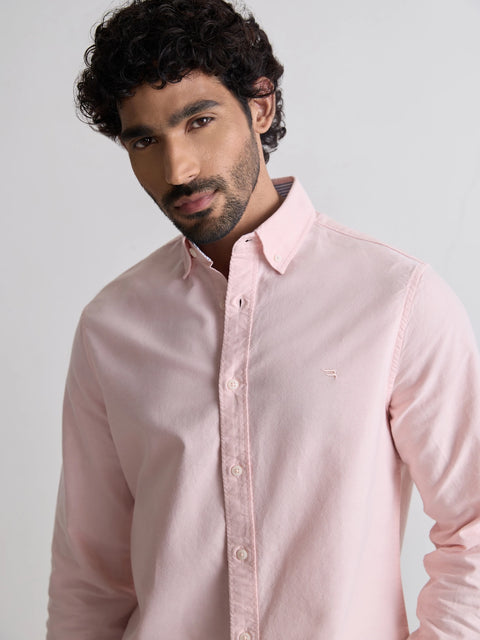 Plain Tailored Fit Oxford Shirt