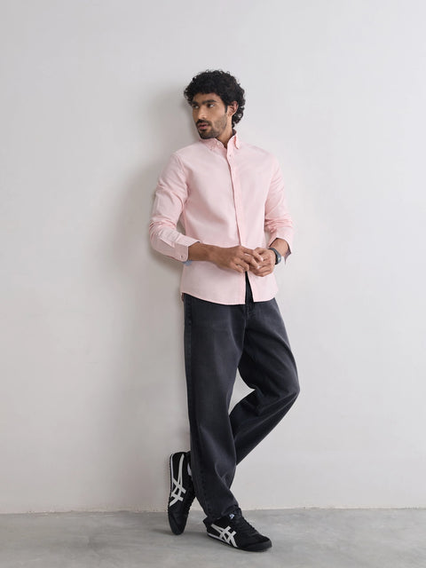 Plain Tailored Fit Oxford Shirt