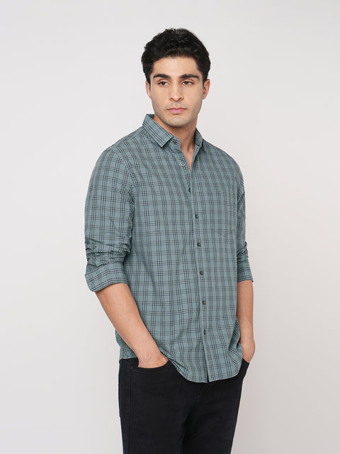 GREY OXFORD TAILORED FIT SHIRT