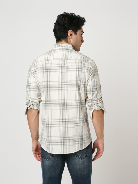 OFF WHITE DOBBY SHIRT